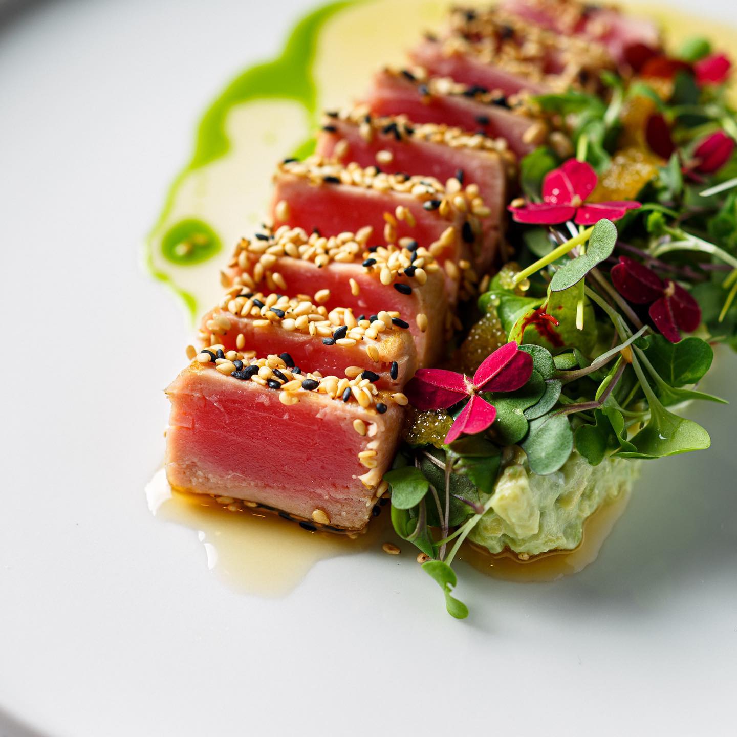 Tuna Tartare with Microgreens